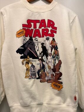Disney Parks Star Wars Essential Logo Black Sweatshirt Adult Size Small